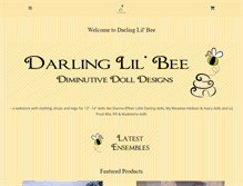 Tablet Screenshot of darlinglilbee.com
